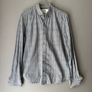 WRK sz S gray plaid button-down‎ shirt